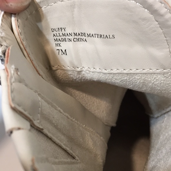 Cream crocodile boot Charles by Charles David lace up studded Duffy US 7 - Picture 7 of 13